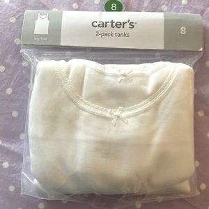 Carter's 2 pack tanks/undershirts size 8 NIP